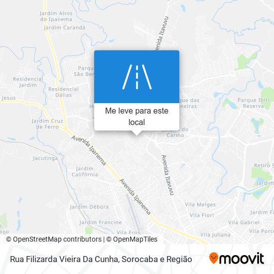 Rua Filizarda Vieira Da Cunha mapa