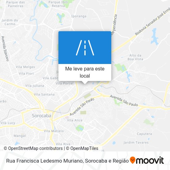 Rua Francisca Ledesmo Muriano mapa