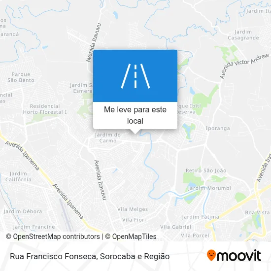 Rua Francisco Fonseca mapa