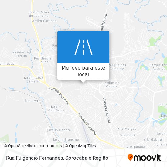 Rua Fulgencio Fernandes mapa