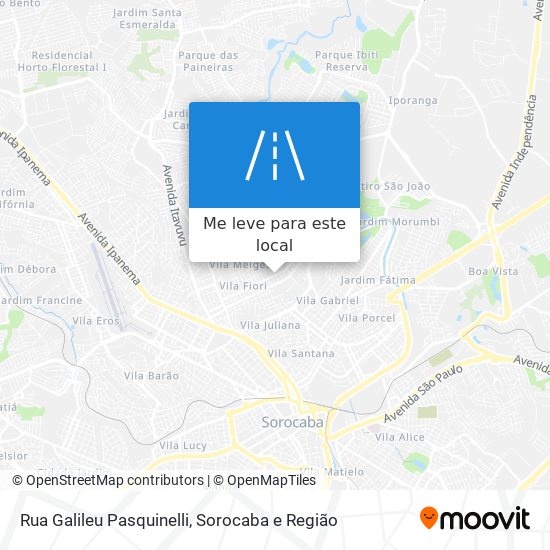 Rua Galileu Pasquinelli mapa