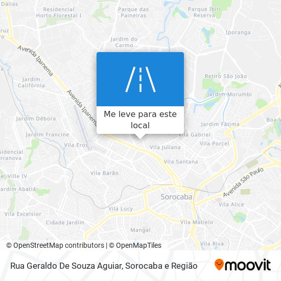 Rua Geraldo De Souza Aguiar mapa