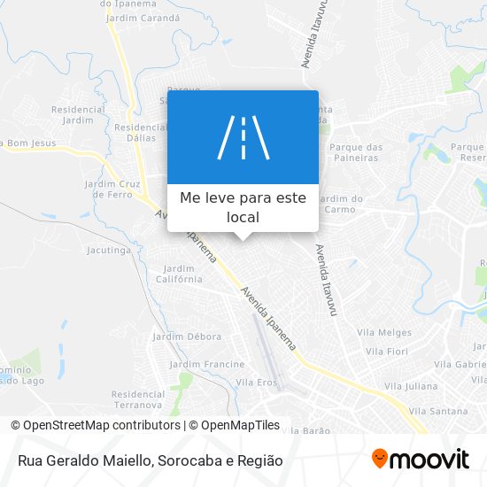 Rua Geraldo Maiello mapa