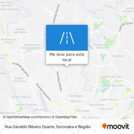 Rua Geraldo Ribeiro Duarte mapa