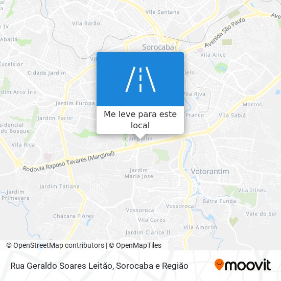 Rua Geraldo Soares Leitão mapa