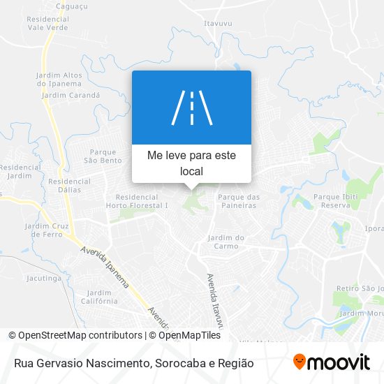 Rua Gervasio Nascimento mapa