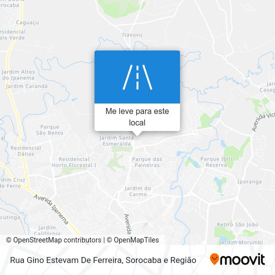 Rua Gino Estevam De Ferreira mapa