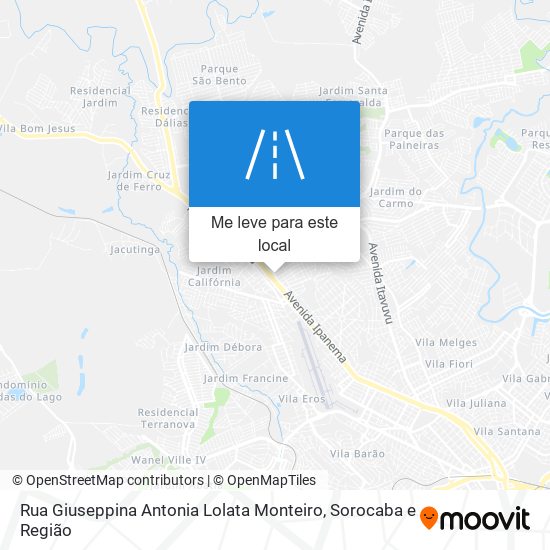 Rua Giuseppina Antonia Lolata Monteiro mapa