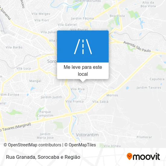 Rua Granada mapa