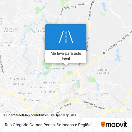Rua Gregorio Gomes Penha mapa