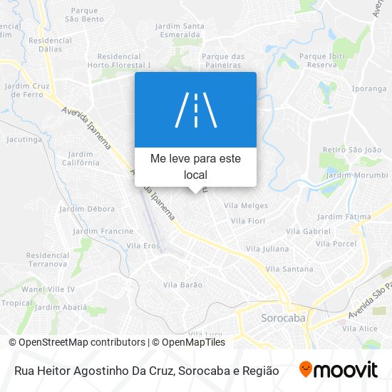 Rua Heitor Agostinho Da Cruz mapa