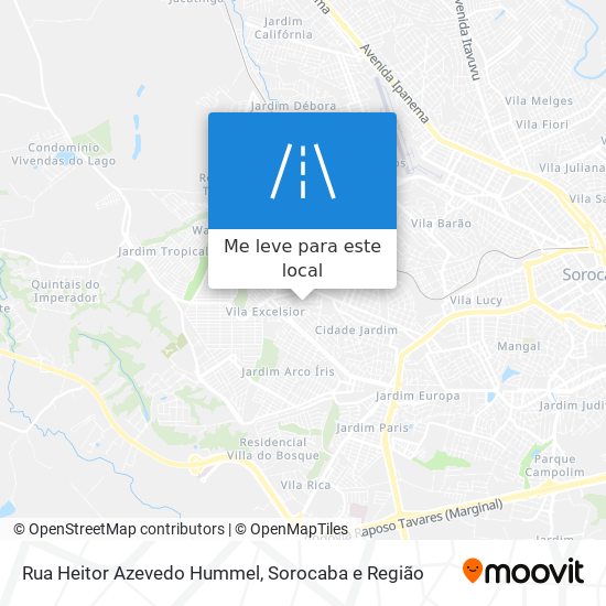 Rua Heitor Azevedo Hummel mapa