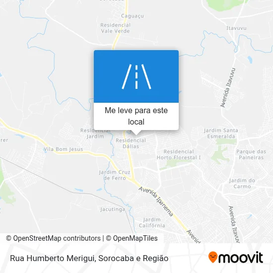 Rua Humberto Merigui mapa
