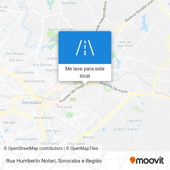 Rua Humberto Notari mapa
