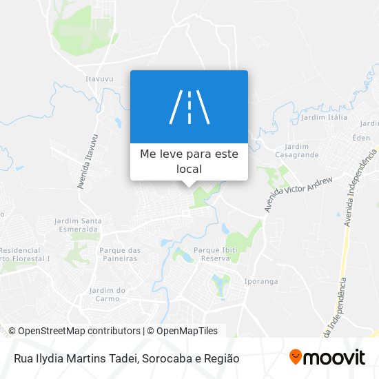 Rua Ilydia Martins Tadei mapa