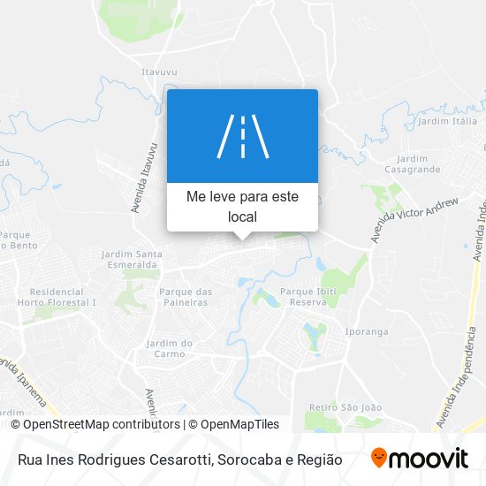 Rua Ines Rodrigues Cesarotti mapa