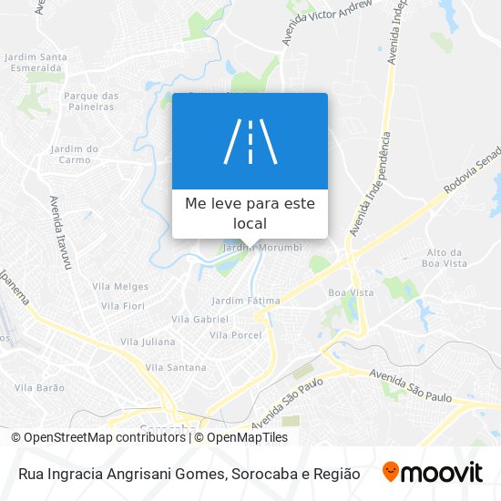 Rua Ingracia Angrisani Gomes mapa