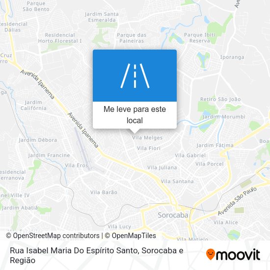 Rua Isabel Maria Do Espírito Santo mapa