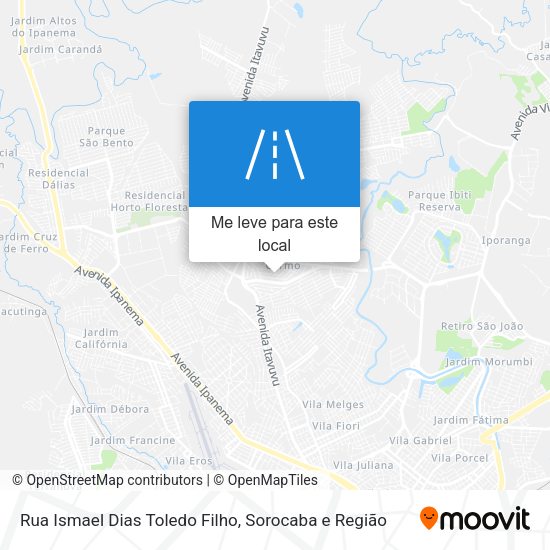 Rua Ismael Dias Toledo Filho mapa