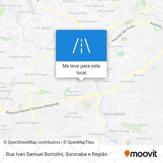 Rua Ivan Samuel Bortolini mapa