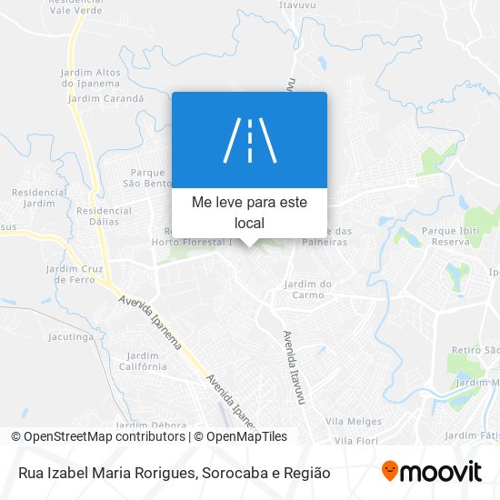 Rua Izabel Maria Rorigues mapa