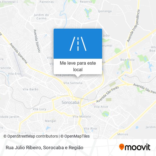 Rua Júlio Ribeiro mapa