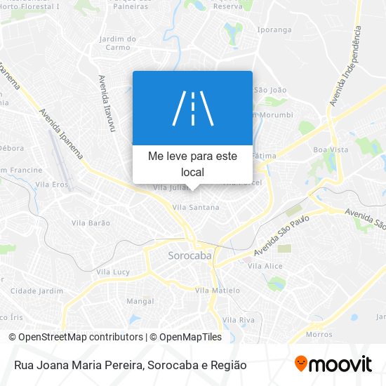 Rua Joana Maria Pereira mapa