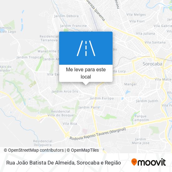 Rua João Batista De Almeida mapa