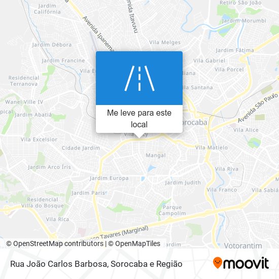 Rua João Carlos Barbosa mapa