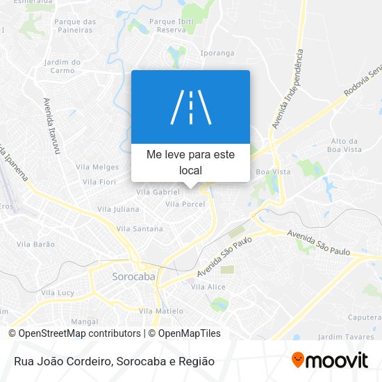 Rua João Cordeiro mapa