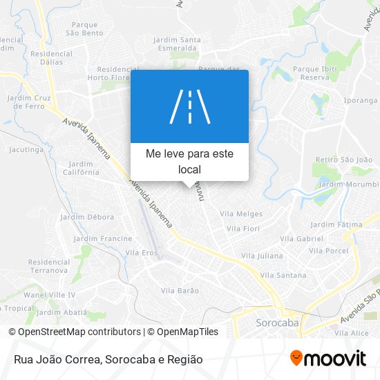 Rua João Correa mapa