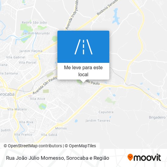 Rua João Júlio Momesso mapa