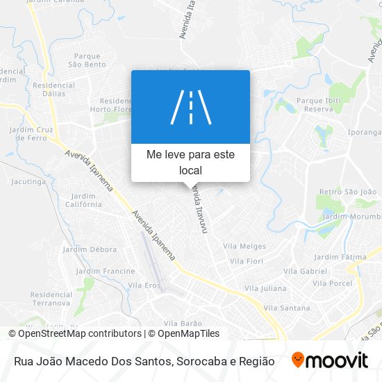 Rua João Macedo Dos Santos mapa