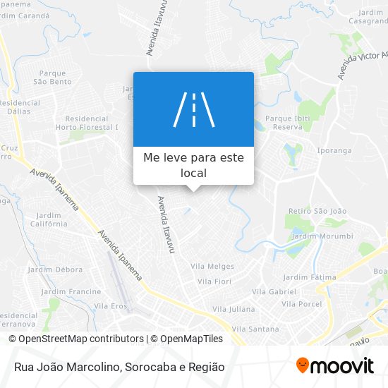 Rua João Marcolino mapa