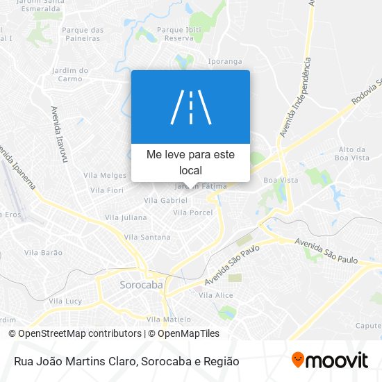 Rua João Martins Claro mapa