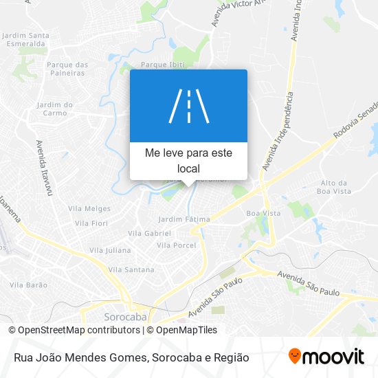 Rua João Mendes Gomes mapa