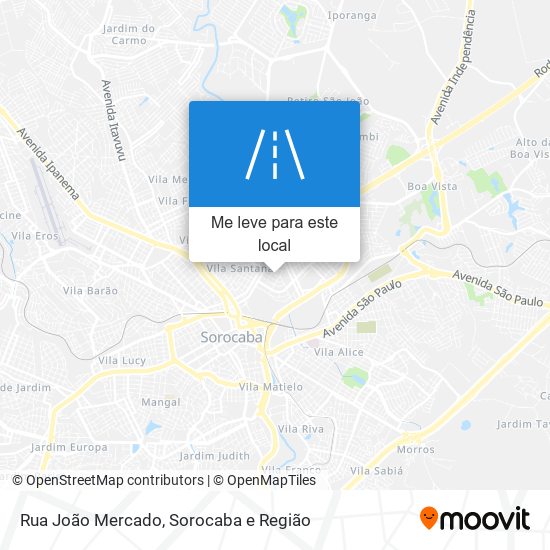 Rua João Mercado mapa