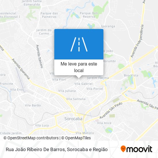 Rua João Ribeiro De Barros mapa