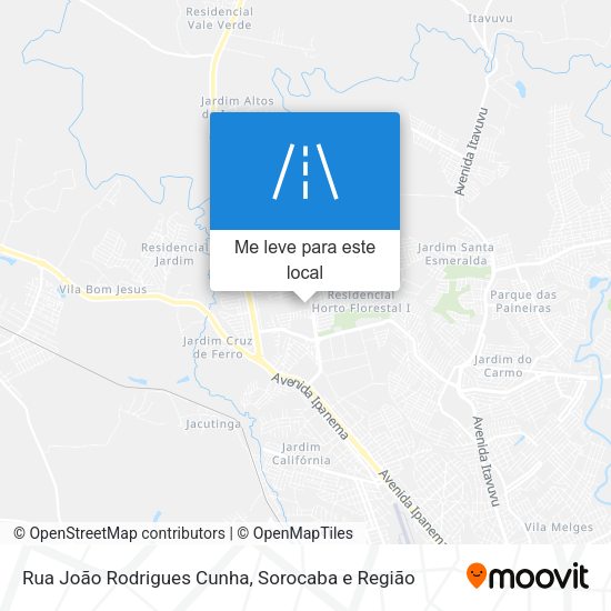 Rua João Rodrigues Cunha mapa