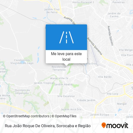 Rua João Roque De Oliveira mapa
