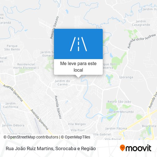 Rua João Ruiz Martins mapa