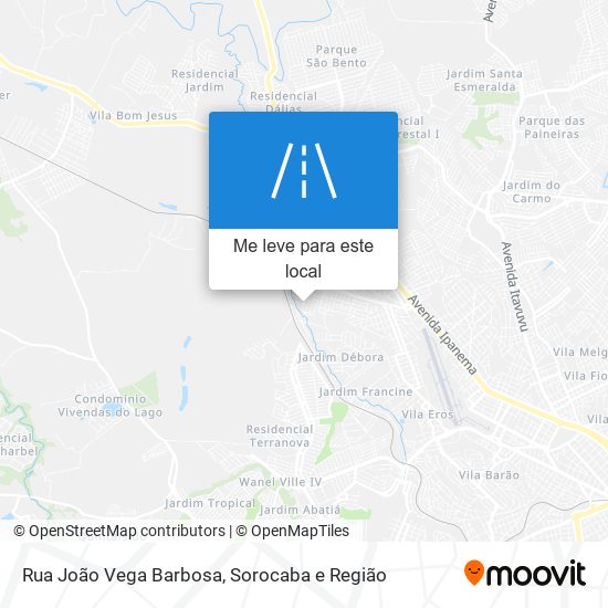 Rua João Vega Barbosa mapa