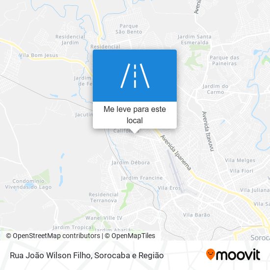 Rua João Wilson Filho mapa