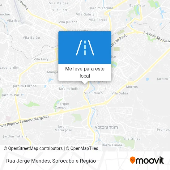 Rua Jorge Mendes mapa