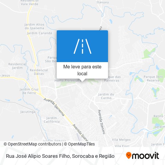 Rua José Alipio Soares Filho mapa