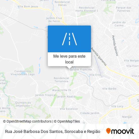 Rua José Barbosa Dos Santos mapa