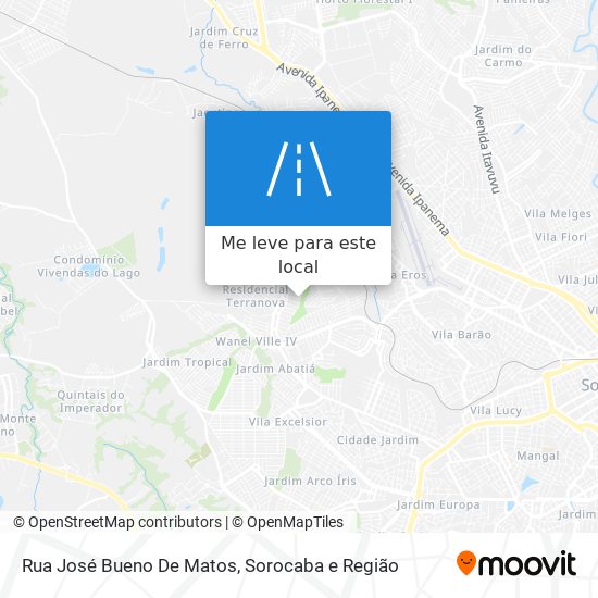 Rua José Bueno De Matos mapa