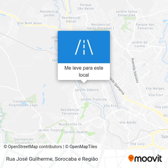 Rua José Guilherme mapa