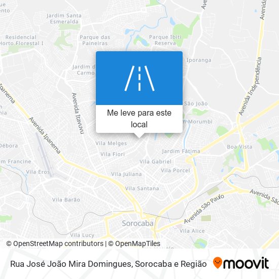 Rua José João Mira Domingues mapa