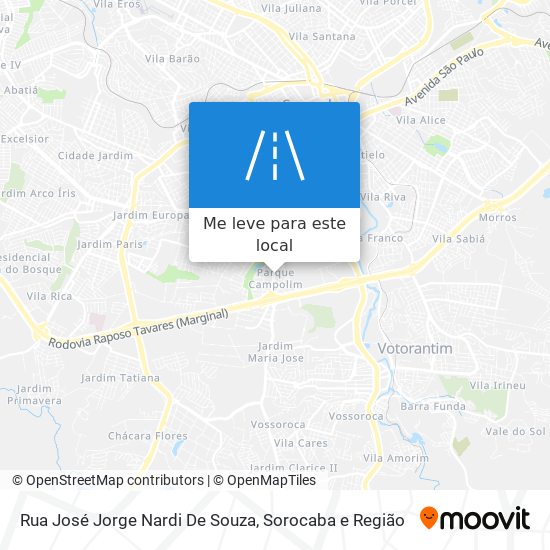 Rua José Jorge Nardi De Souza mapa